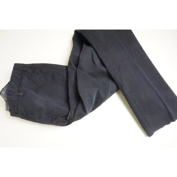 Borrelli Solid Blue 100% Cotton Pants Trousers Sz 34 NEW - Picture 4 of 7